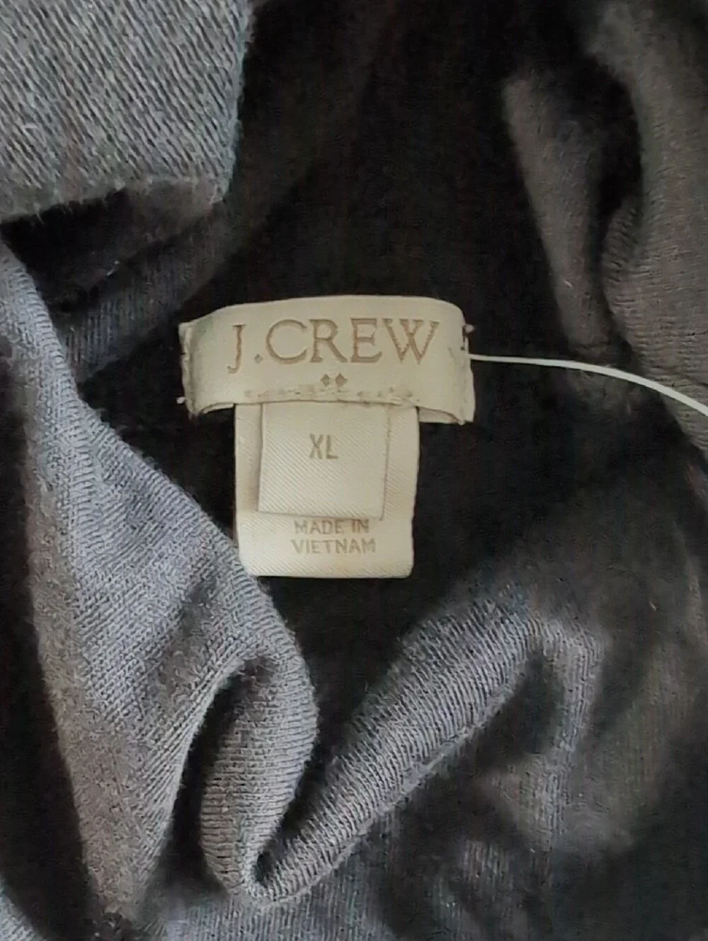 J. Crew Black Long-Sleeve Turtleneck Shirt XL Lightweight Layering All Cotton